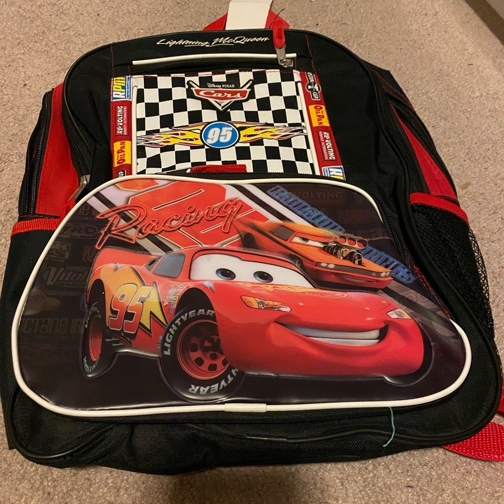Lightning McQueen book bag